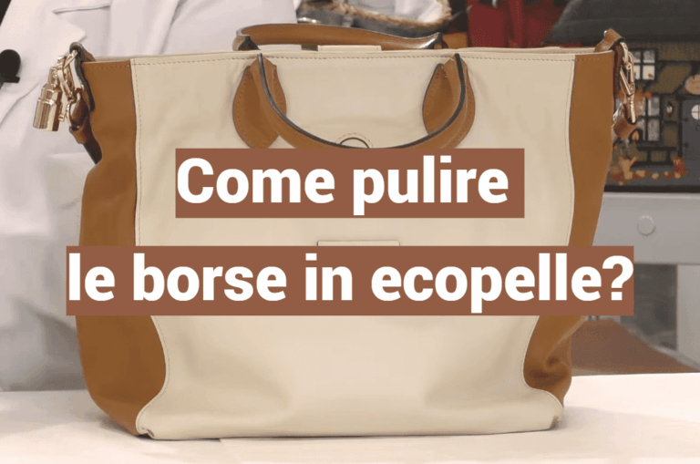 Come pulire le borse in ecopelle?